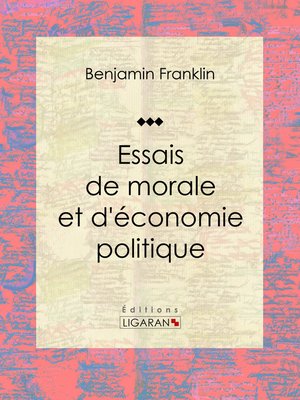 cover image of Essais de morale et d'économie politique
